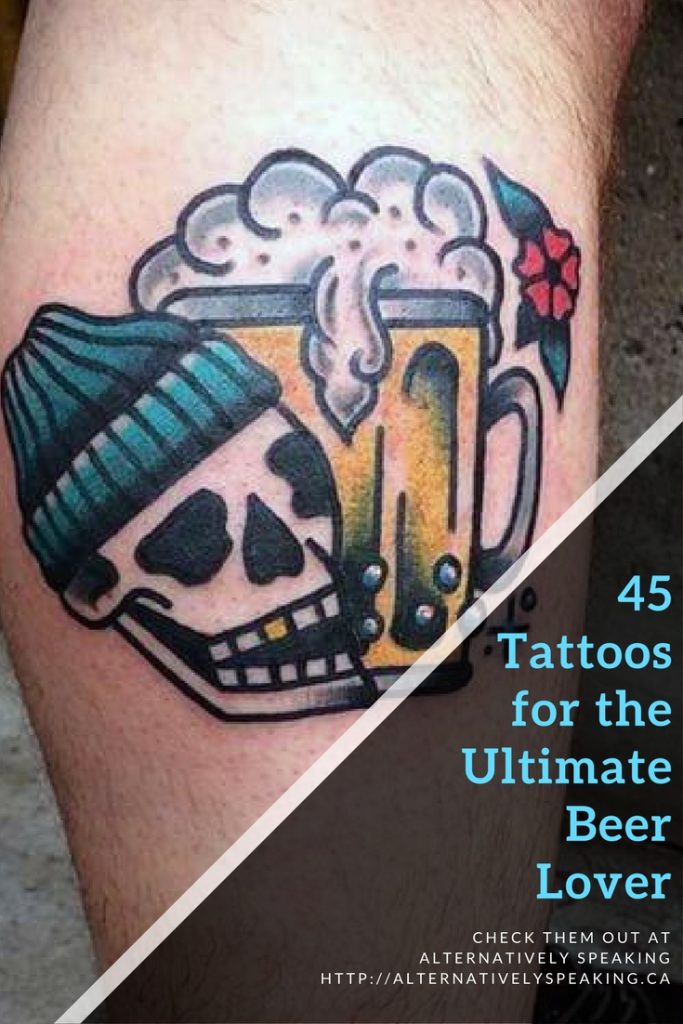 tattoo, beer tattoo, beer, craft beer, craft beer tattoo