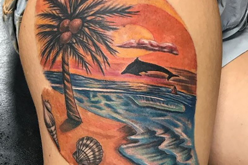 tattoo, tattoos, beach tattoos, summer tattoos,