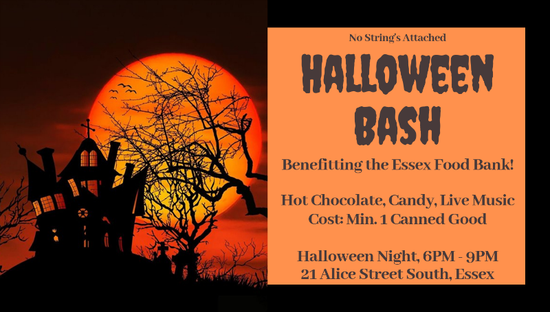 poster for the No String's Attached Halloween Bash